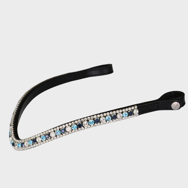 Artemis Lux Ocean Mix Swarovski® Crystal Browband - Black