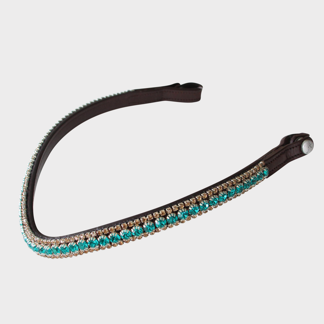 Lux Tiffany (Gold) Browband- Brown