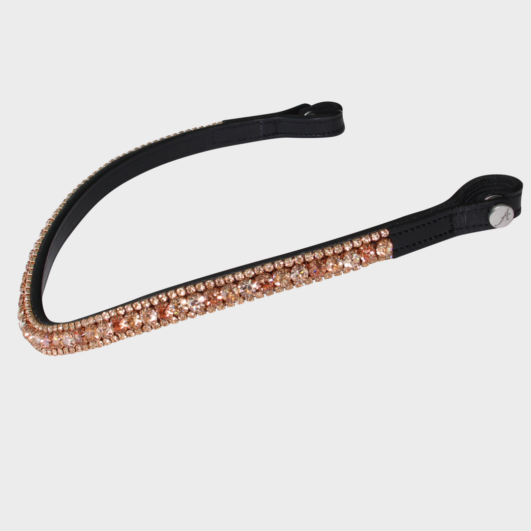 Lux Rosegold Browband - Black (NEW)
