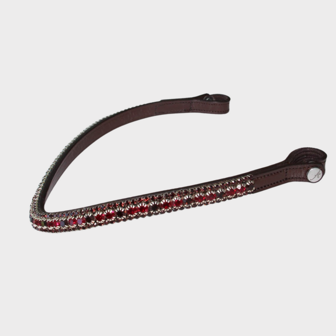 Artemis Lux Shades Of Wine Swarovski® Crystal Browband- Brown