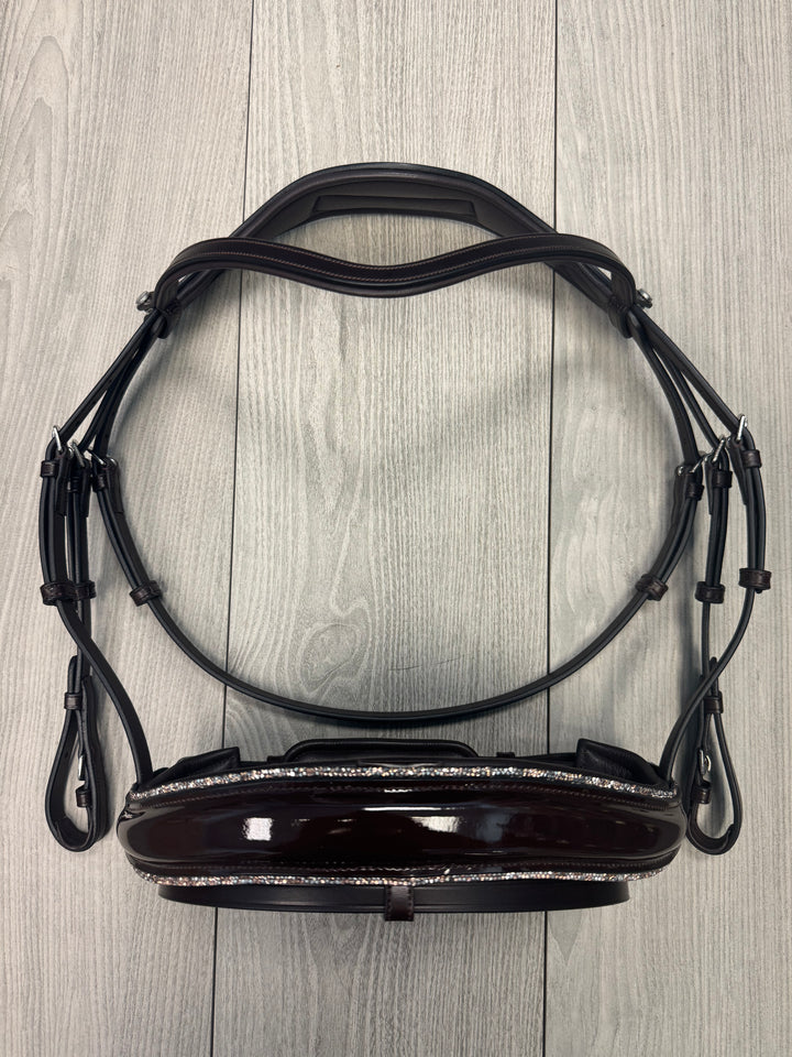 SALE Infinity Bridle Peach Glitter Brown - FULL (A2)