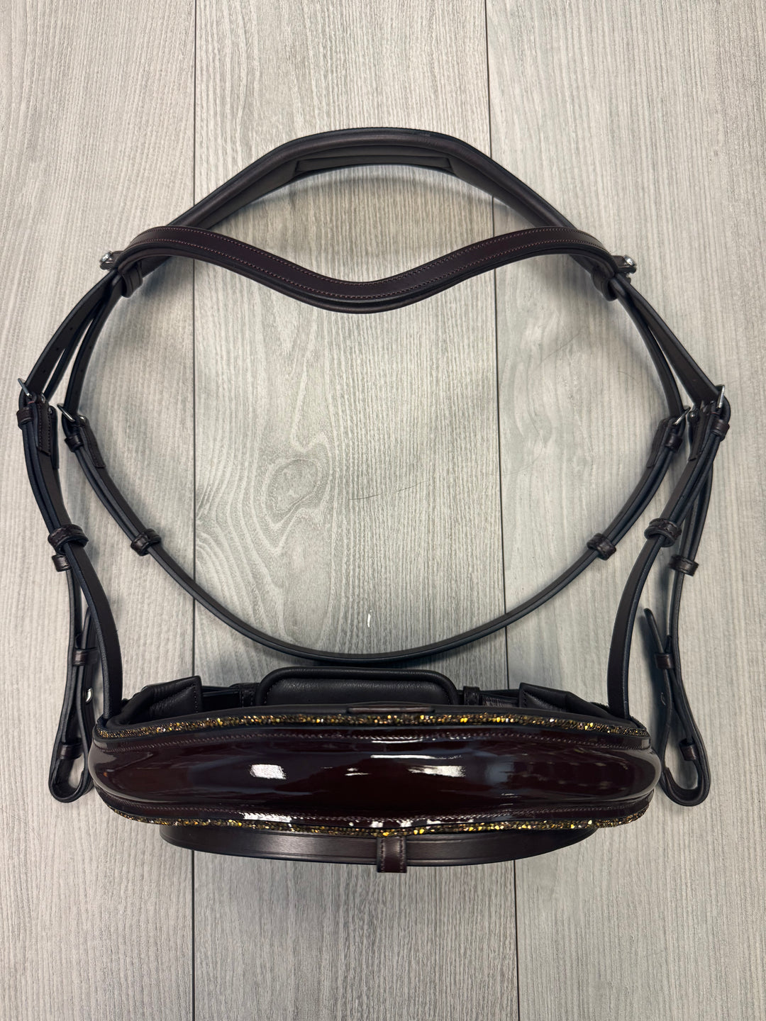 SALE Infinity Bridle Gold Glitter Brown - FULL (A5)