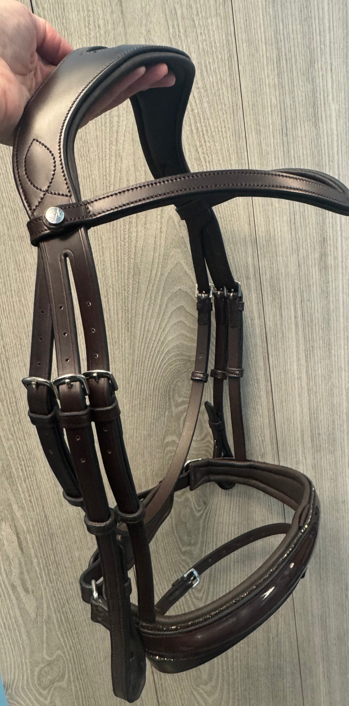 SALE Infinity Bridle Gold Glitter Brown - FULL (A5)