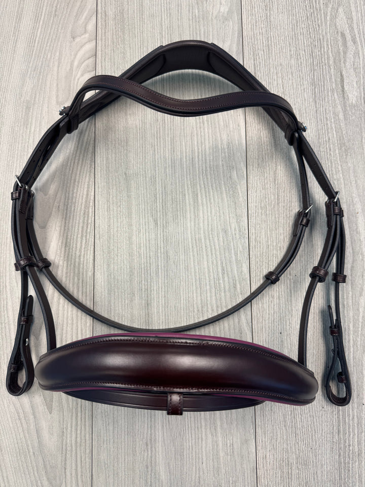 SALE Infinity Bridle Brown w/ Wine - FULL (A19)