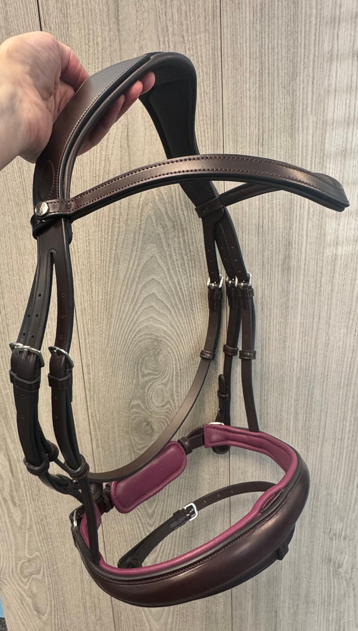 SALE Infinity Bridle Brown w/ Wine - FULL (A19)