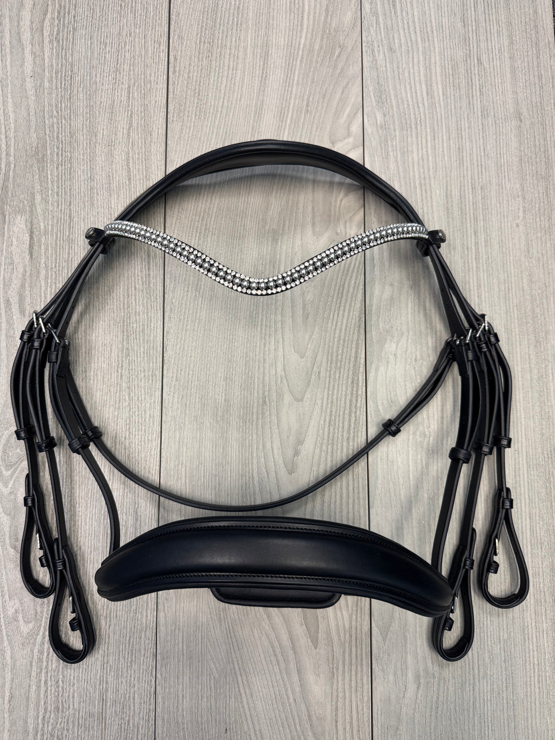 SALE Infinity Double Bridle Black X-FULL (A3)