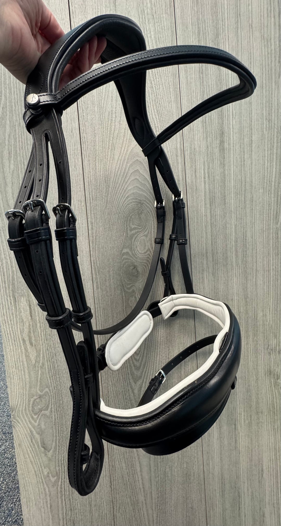 SALE Destiny Bridle Black w/ White Padding - COB (A32)