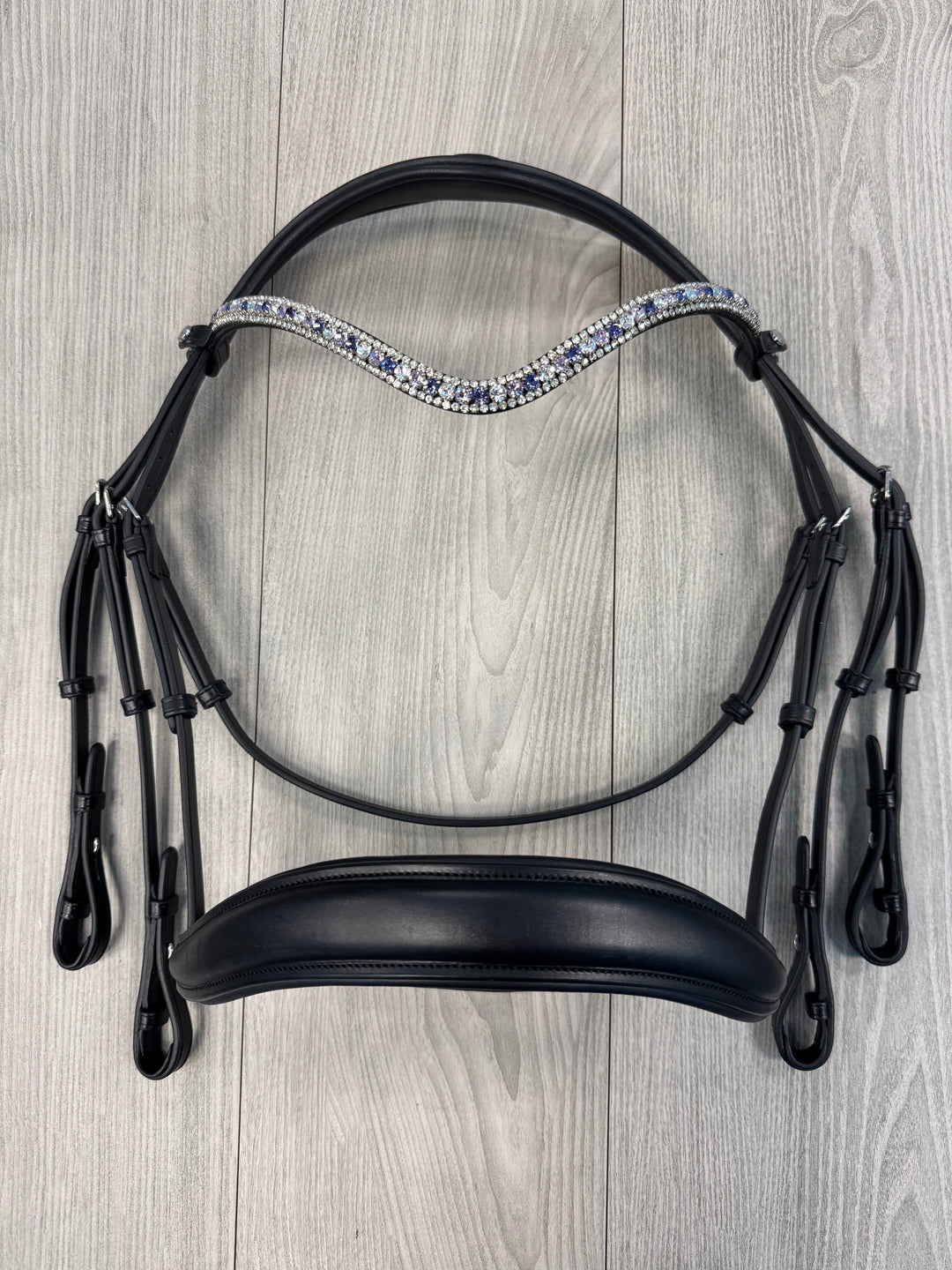 SALE Infinity Double Bridle Black X-FULL (A46)