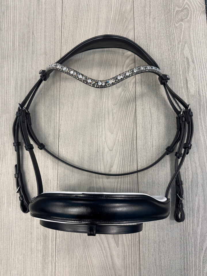SALE Destiny Bridle Black w/ White Padding - X-FULL (A50)