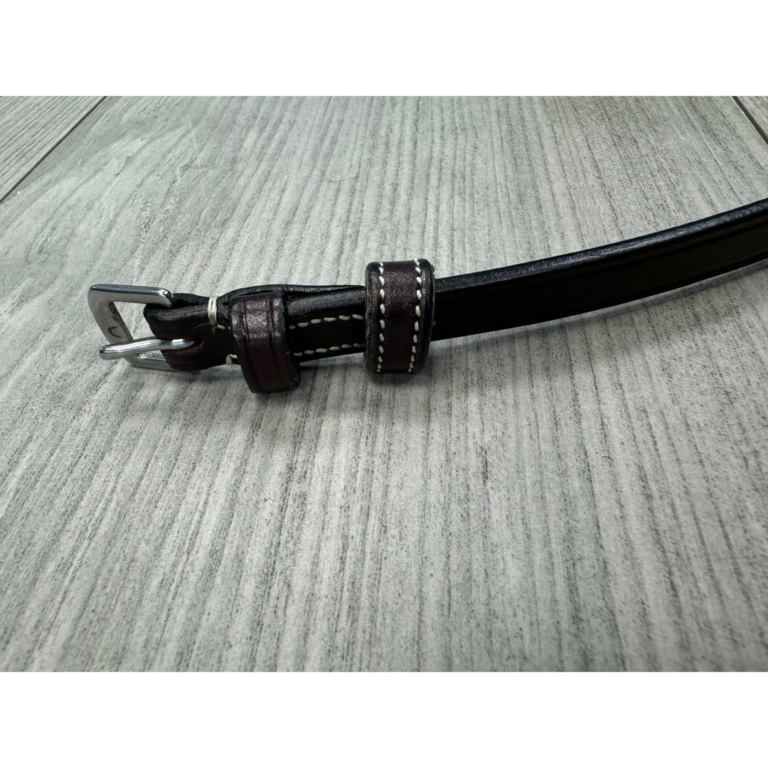 SALE Throat Latch Brown/Creme Full (T1)
