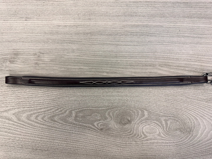 SALE Encore Browband Brown with Cream Stitching Full (B13)