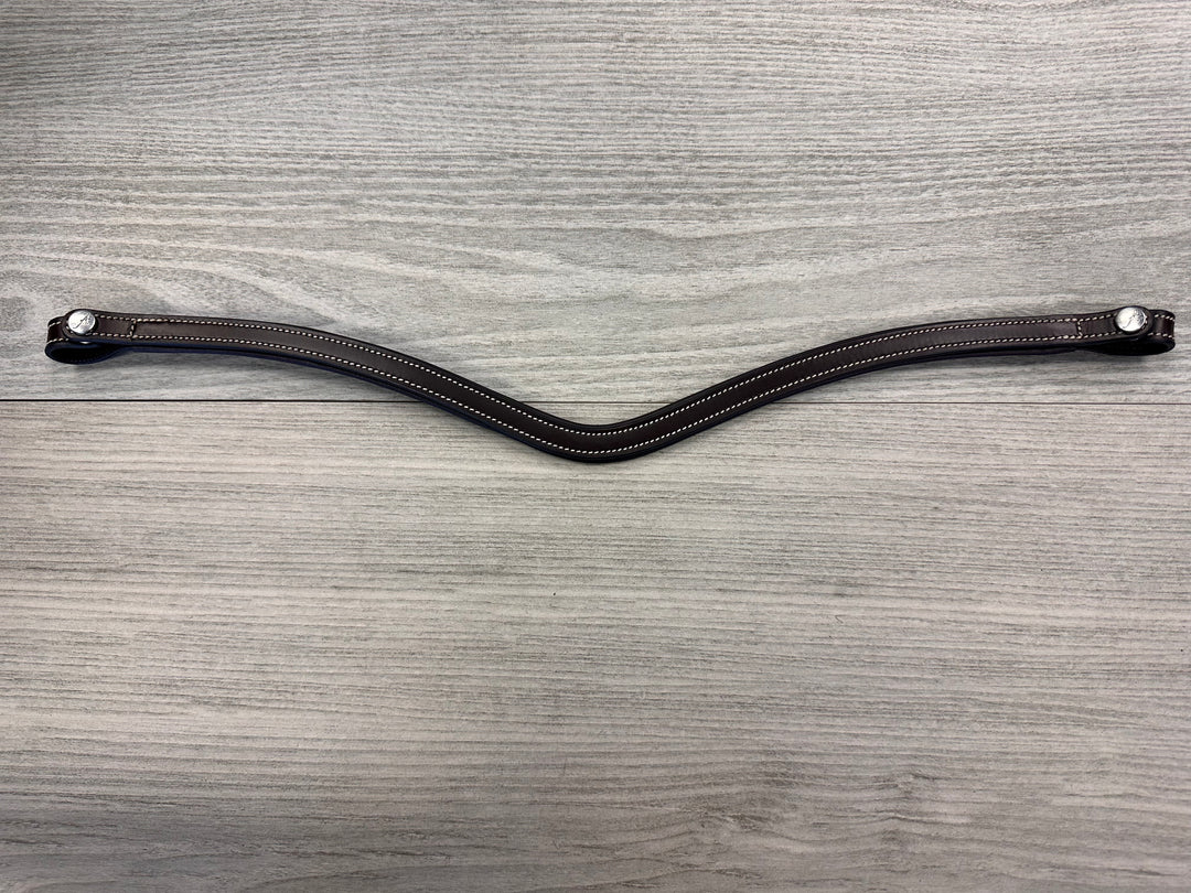 SALE Classic Curved Browband Brown/Cream - X-FULL (B9)