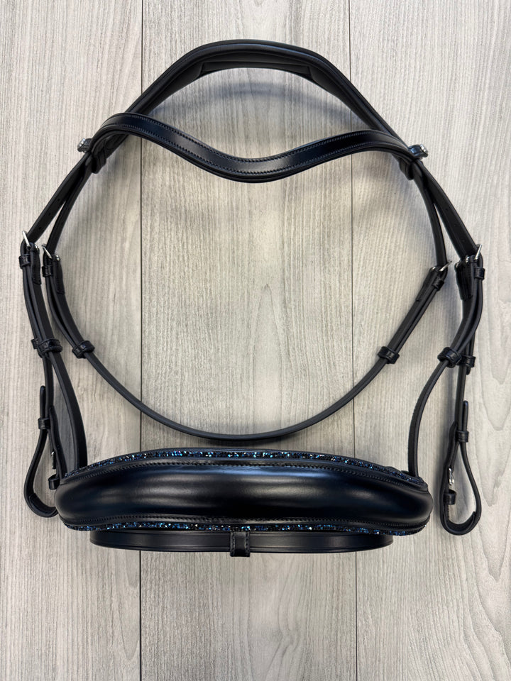 SALE Infinity Dressage Bridle Blue Glitter Full (A6)