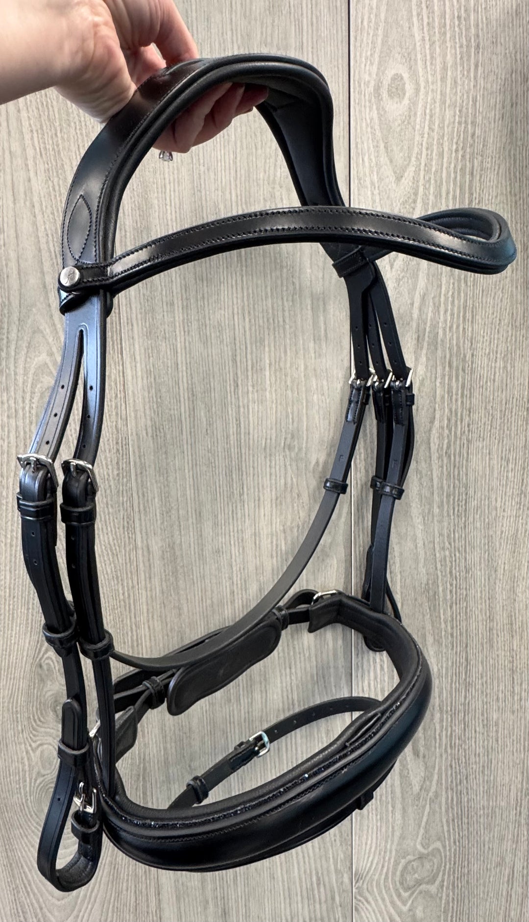 SALE Infinity Dressage Bridle Blue Glitter Full (A6)