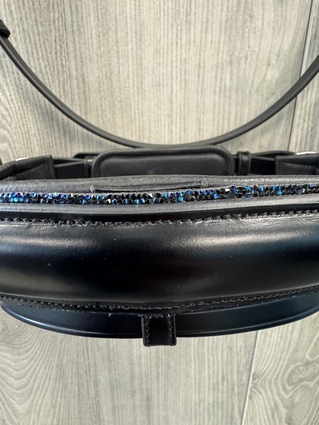 SALE Infinity Dressage Bridle Blue Glitter Full (A6)