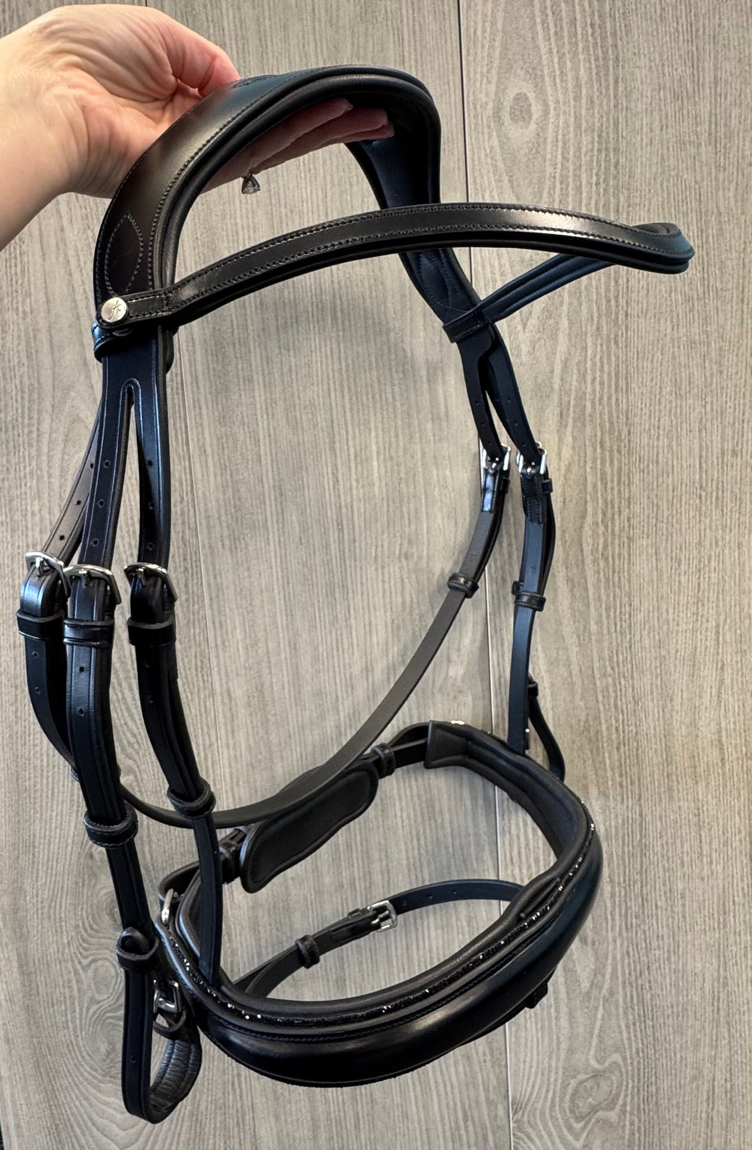 SALE Infinity Dressage Bridle Black Glitter Full (A45/A53)