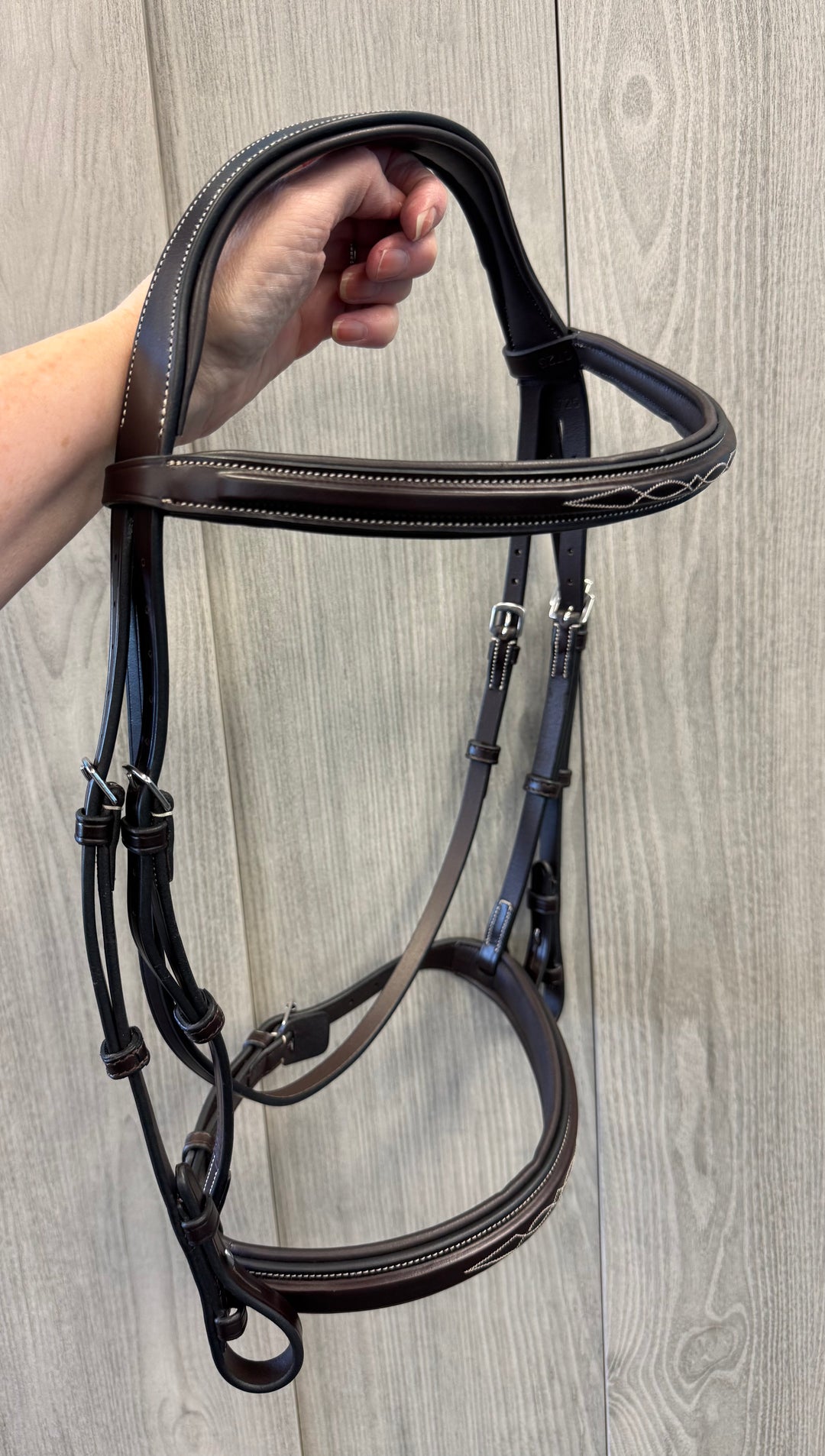 SALE Encore Bridle Cream Stitching Cob (A62/A64)