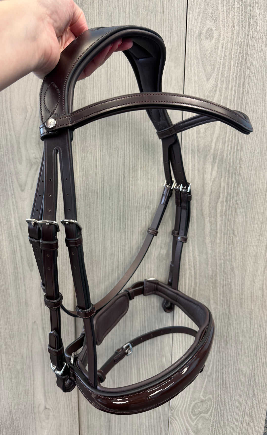 SALE Infinity Bridle Patent Brown Full (A34)