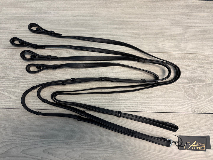 SALE Soft Leather Double Bridle Reins Set French Hook - Full (R9)