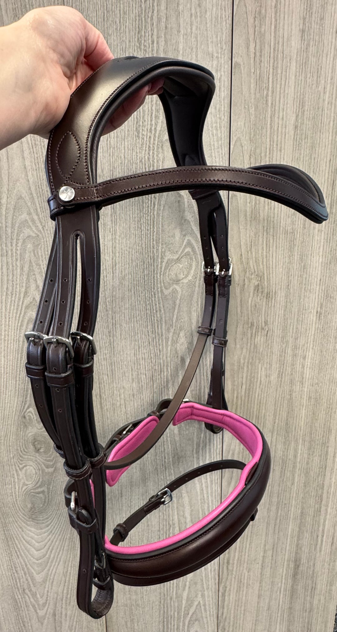 SALE Infinity Dressage Bridle Azalea Brown Full (A1)