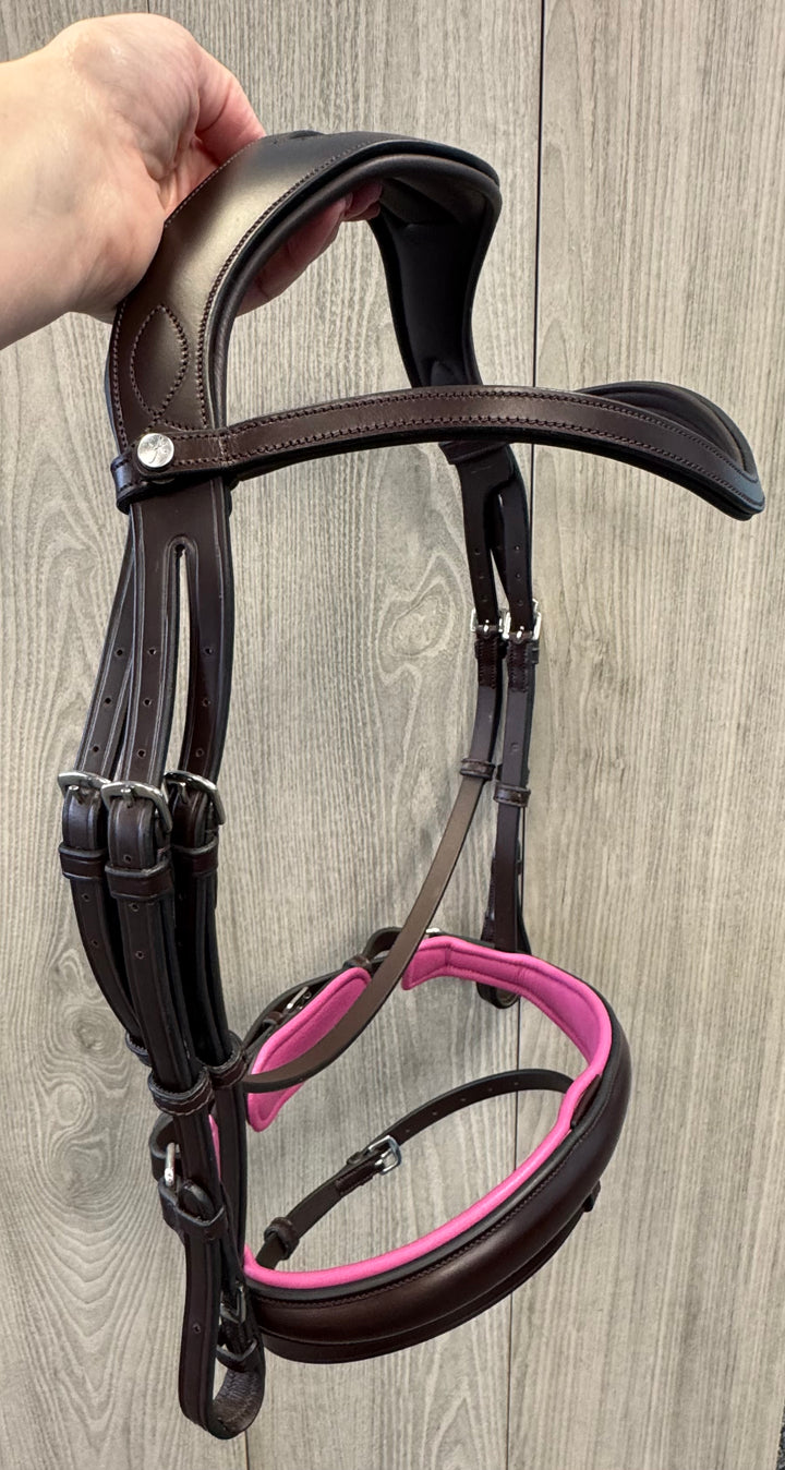 SALE Infinity Dressage Bridle Azalea Brown Full (A1)