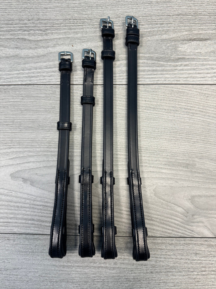 SALE Double Cheek Pieces with French Hooks Black - FULL (C2)
