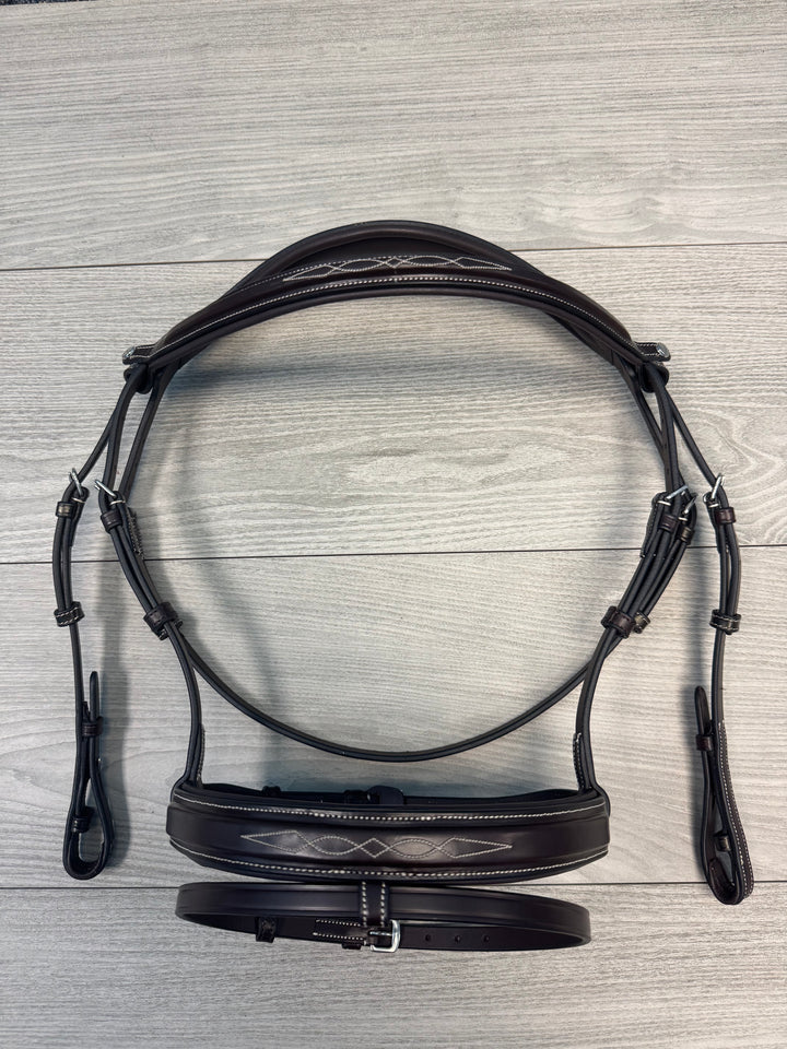 SALE Freedom Bridle with Detachable Flash Brown/Cream - COB (A19)