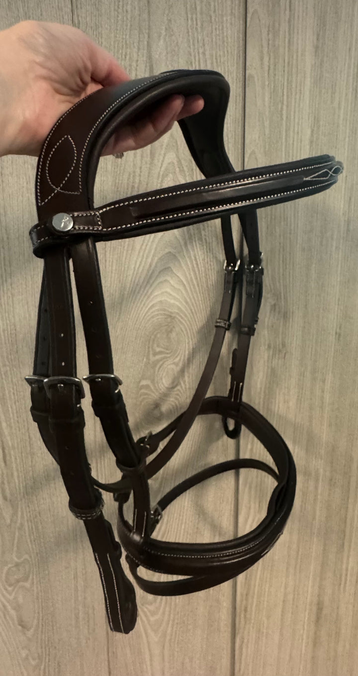 SALE Freedom Bridle with Detachable Flash Brown/Cream - COB (A19)