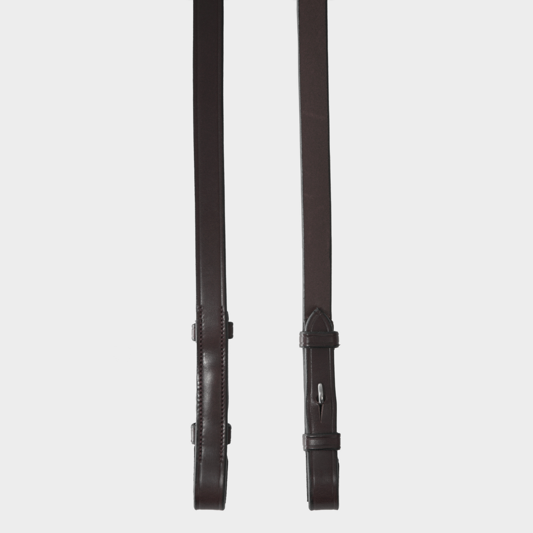 Leather/Rubber Reins-French Hooks