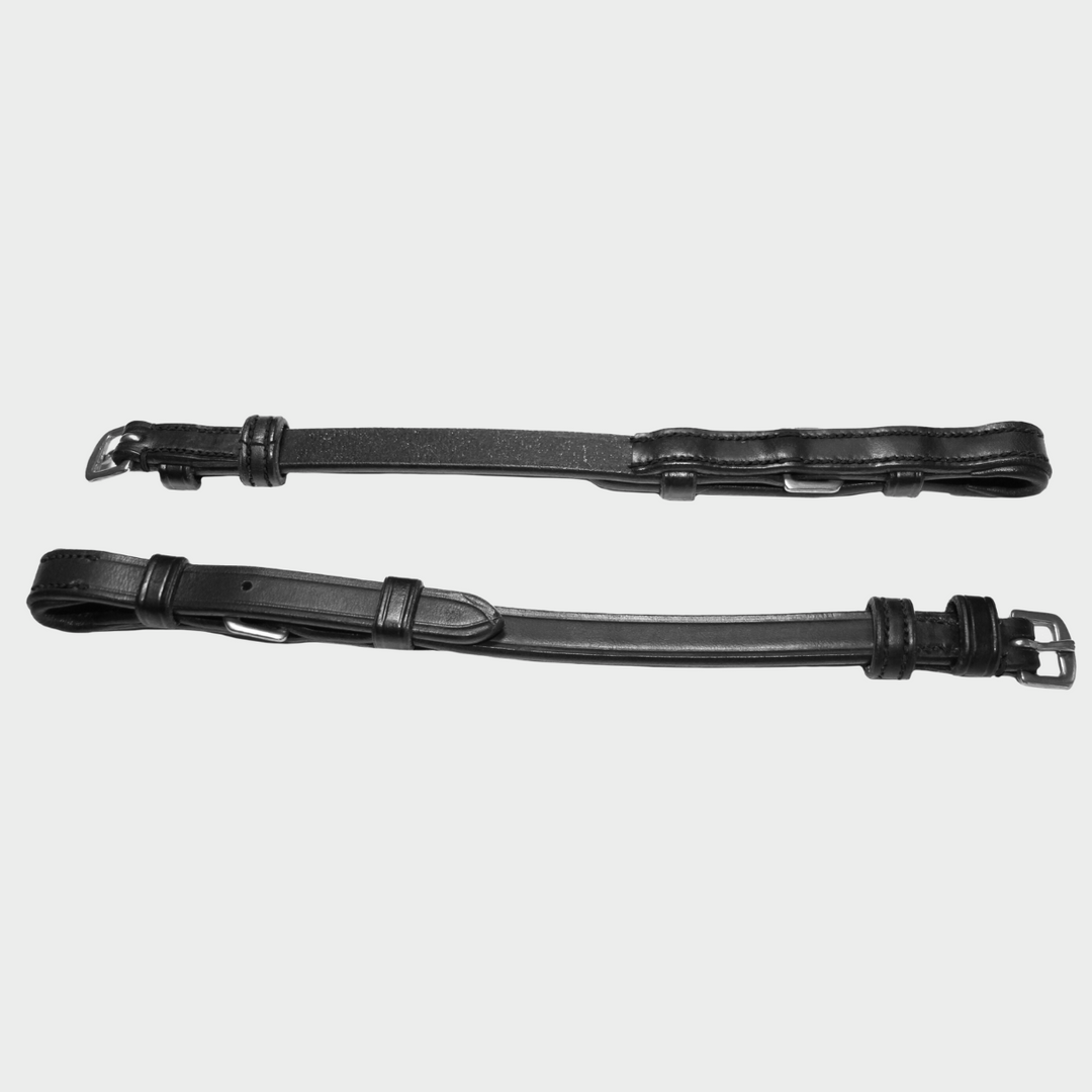 SALE Cheekpieces with Buckles Black - COB (C19)