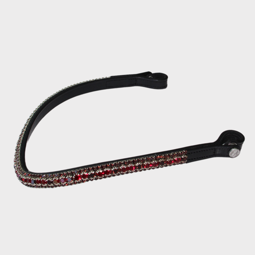 Lux Shades Of Wine Browband (NEW) - Black