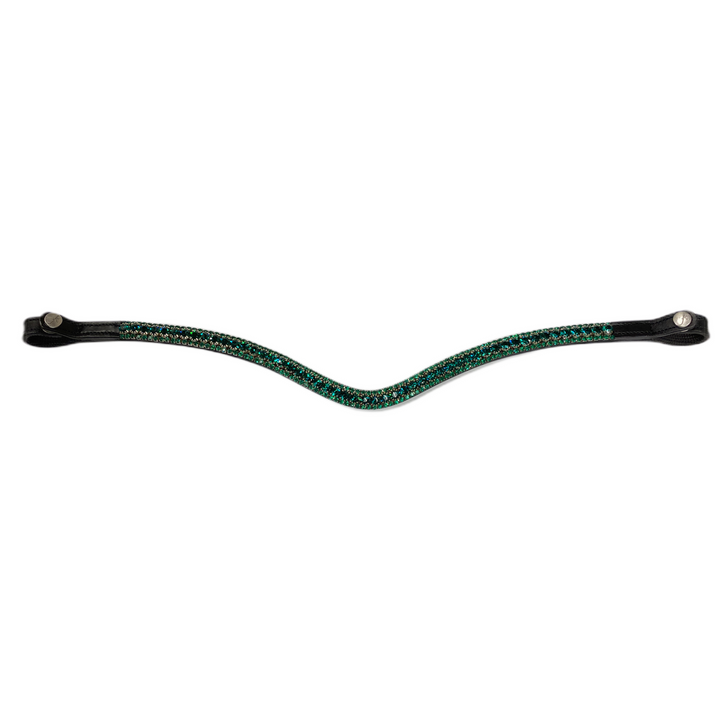 Lux Emerald Browband - Black