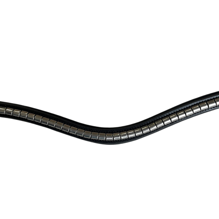 Silver Clincher Browband - Black