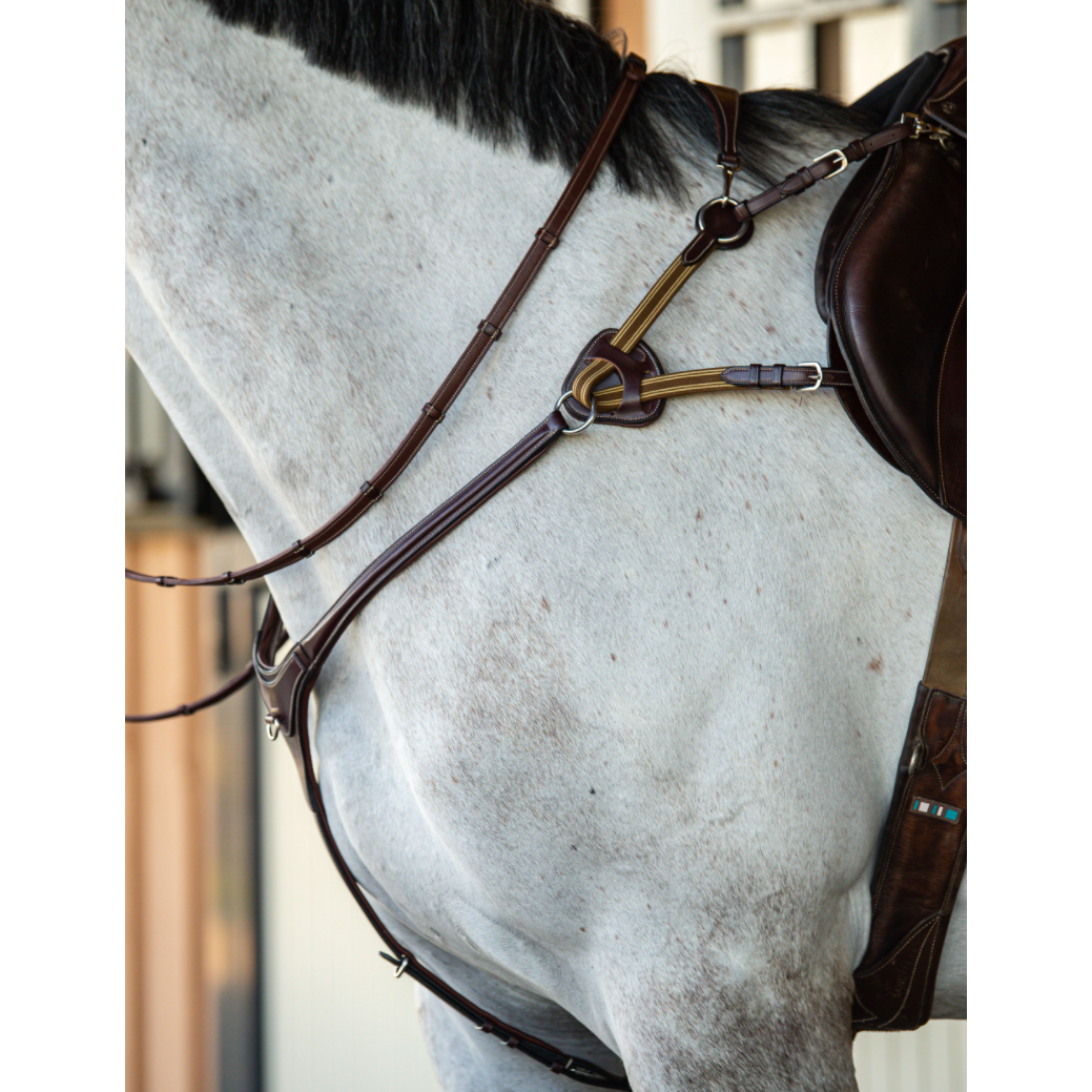 SALE Artemis Breastplate Clear Round 5 Point - Brown/Cream Full